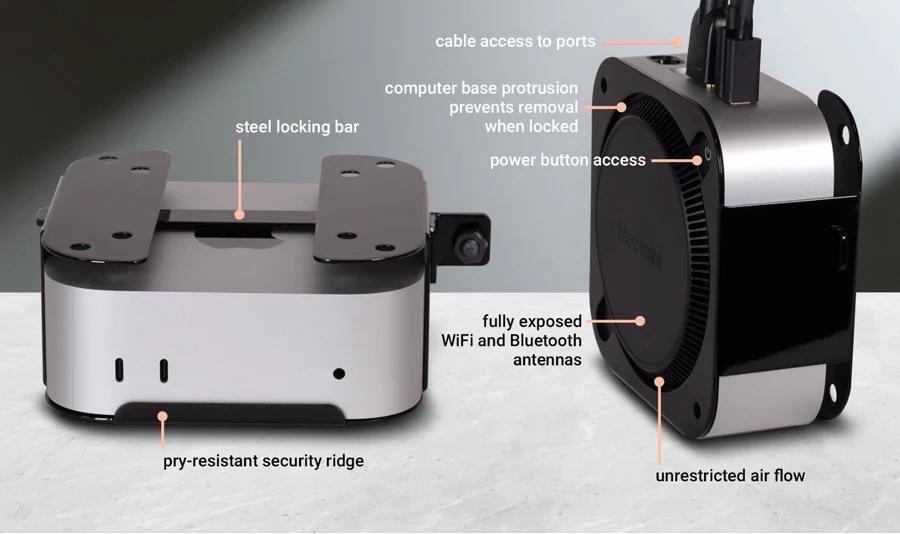 MacCuff mini (2024+) - Secure Mounting Bracket for 2024 Mac mini Computers MacCuff mini (2024+) - Secure Mounting Bracket for 2024 Mac mini Computers